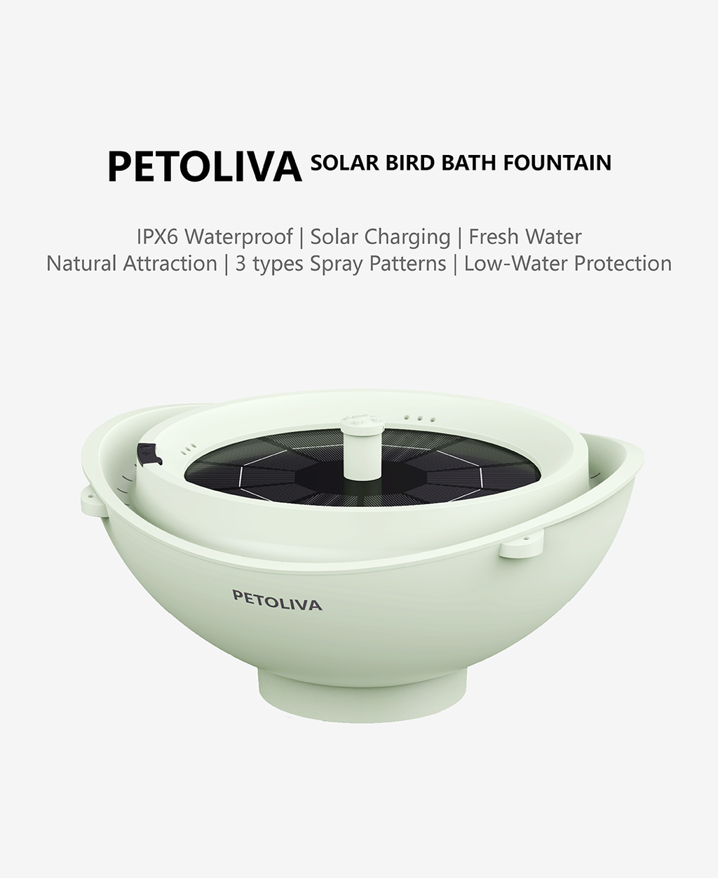 Solar Bird Bath Fountain