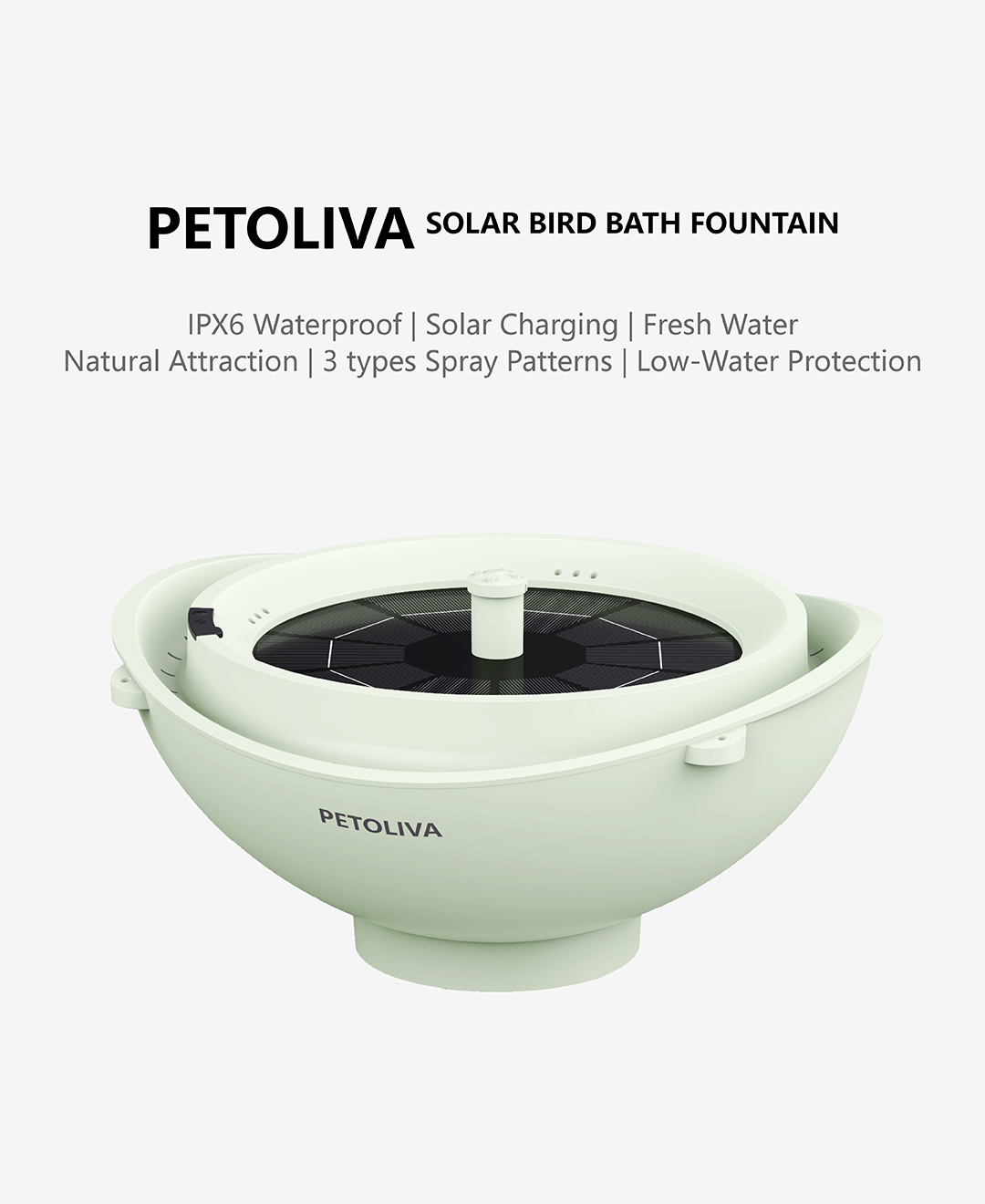 Solar Bird Bath Fountain